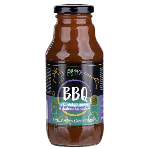 BBQ omáčka s karamelom a karibským rumom 330g